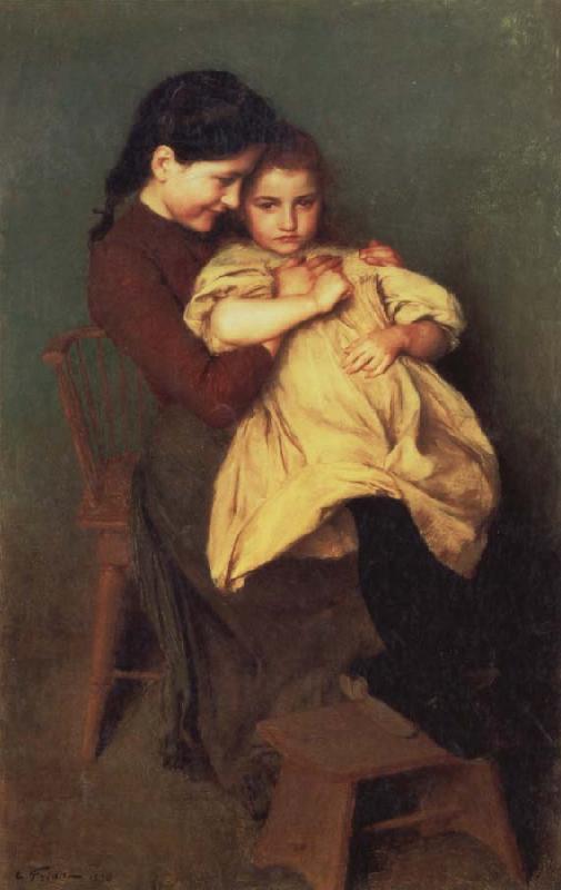 Emile Friant Chagrin d-Enfant Germany oil painting art